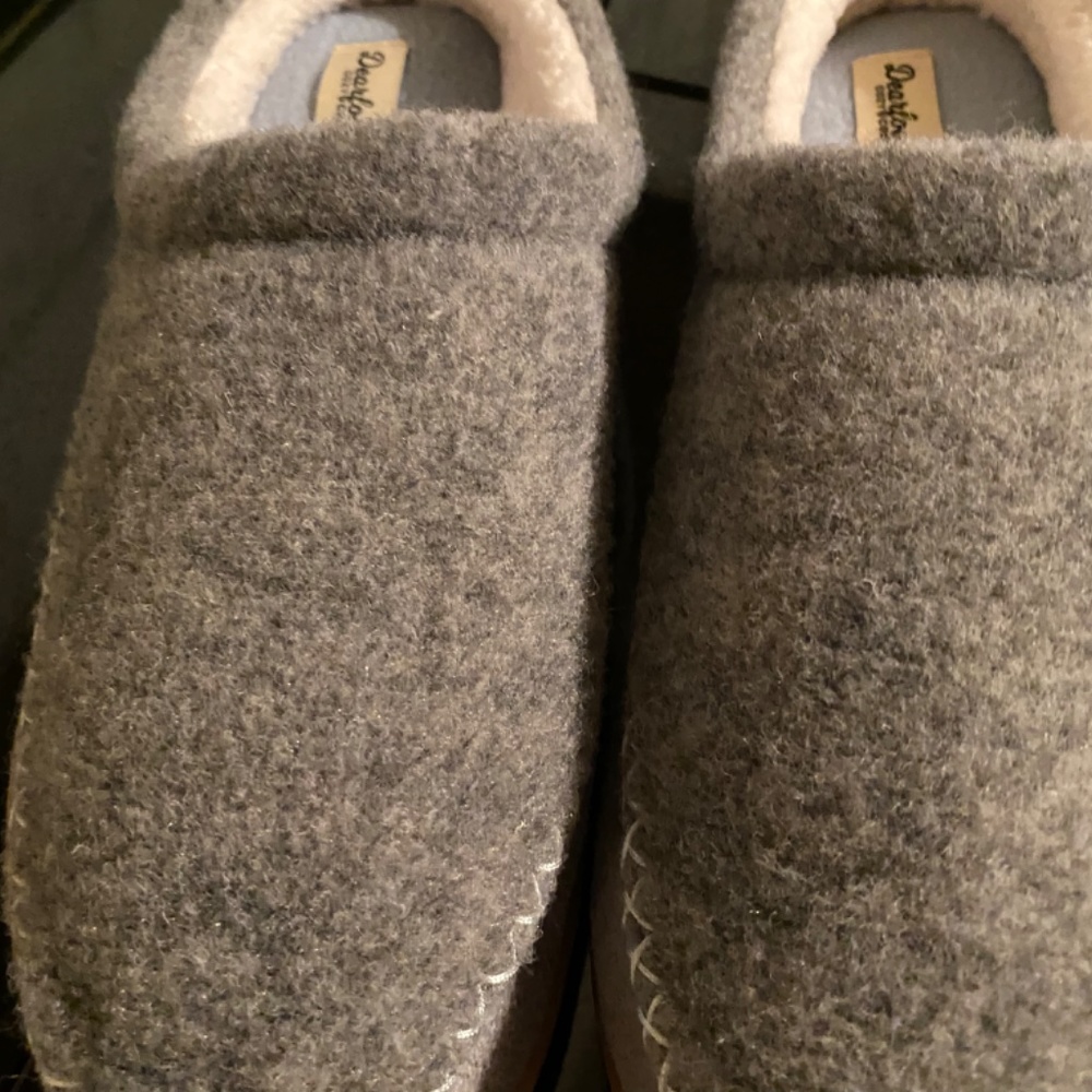 Dearfoams Cozy Comfort Womens Fleece Slip On Slippers - Picture 8 of 16